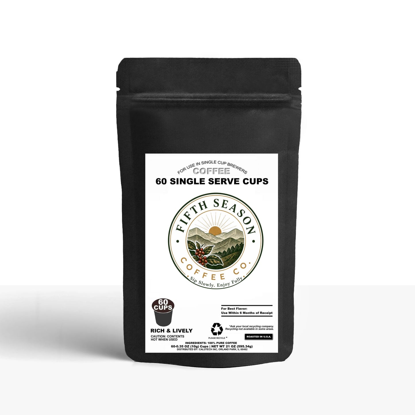 60 Pack Single Serve Coffee Capsules